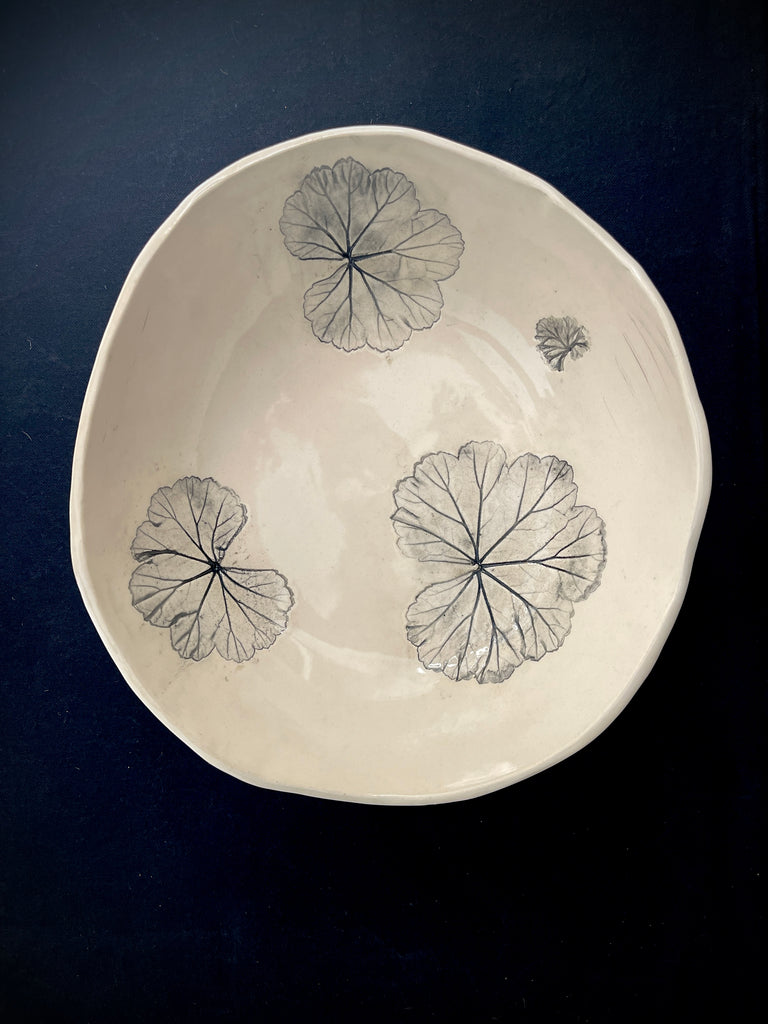 JRN Pottery - Geranium Leaf Bowl