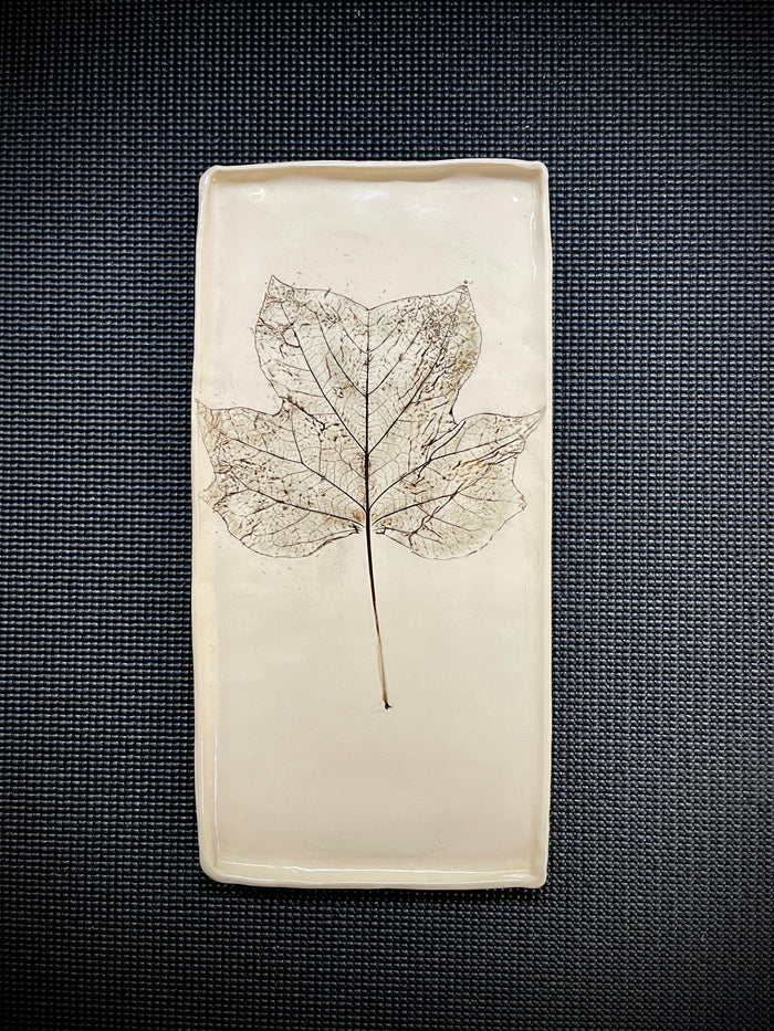 JRN Pottery - Tulip Tree Leaf Tray