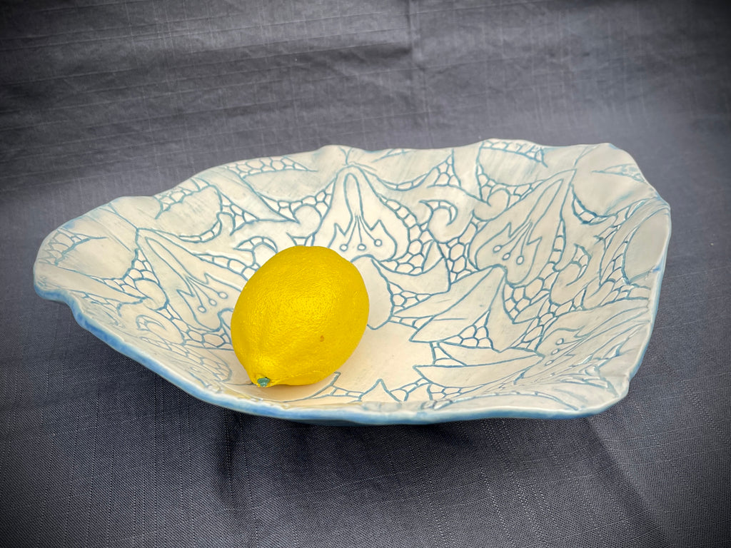 JRN Pottery- Flower Lace Bowl