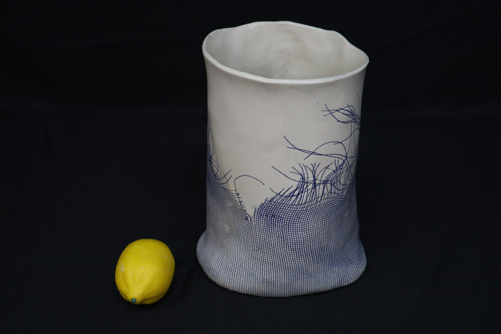 Frayed Netting Large Vase