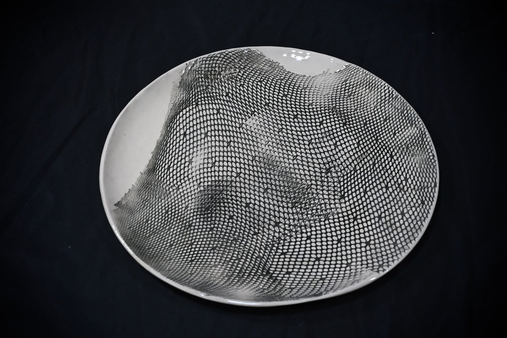 Black Nylon Stocking Platter