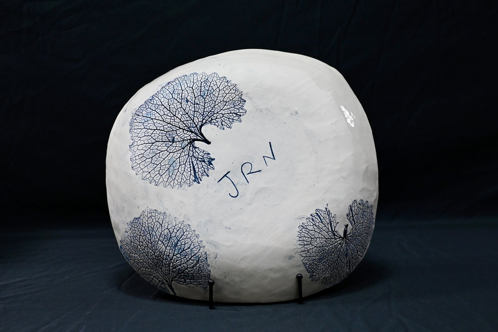 Blue Garlic Mustard Leaf Bowl