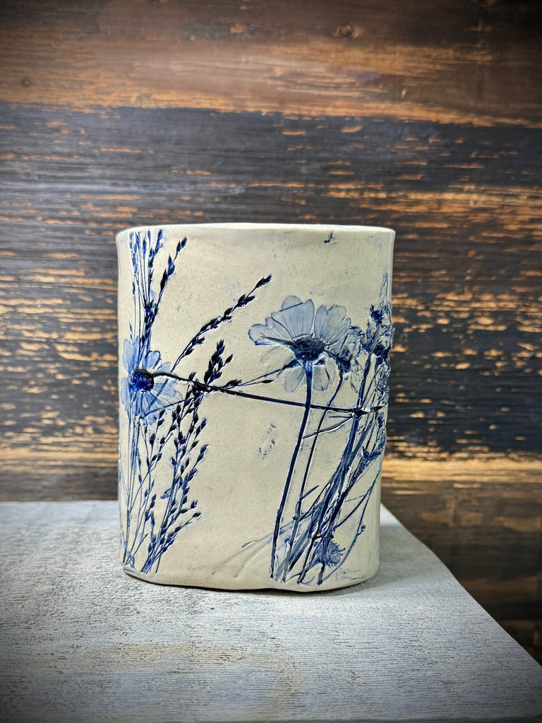 Blue Meadow Vase