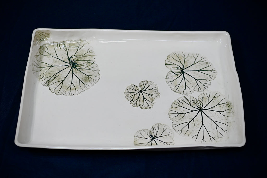 Geranium Leaf Tray Platter