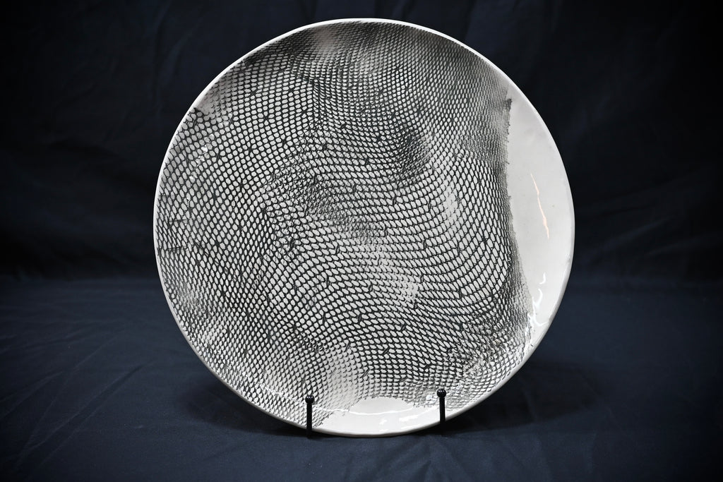 Black Nylon Stocking Platter