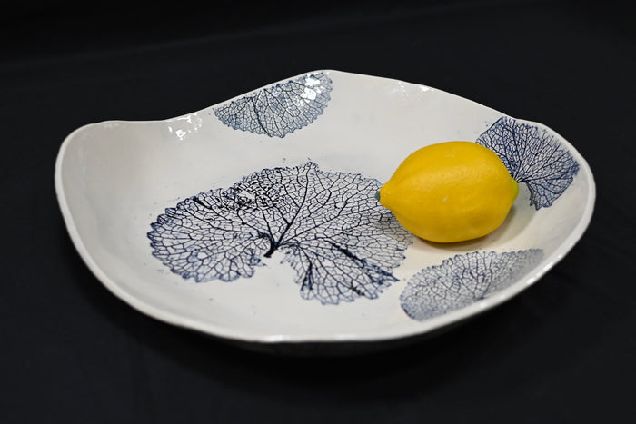 Blue Garlic Mustard Leaf Bowl