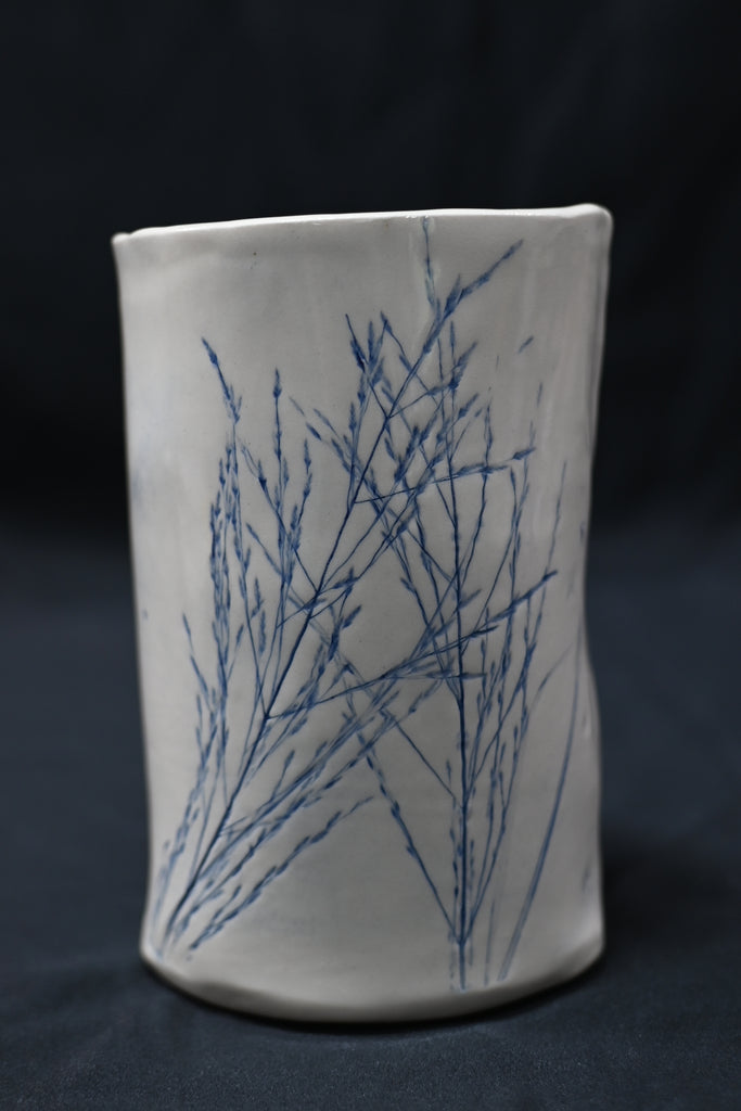 Blue Grass Vase