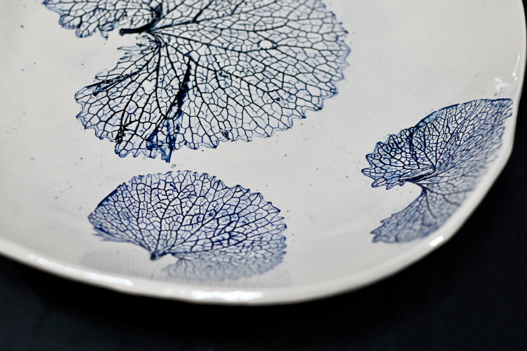 Blue Garlic Mustard Leaf Bowl