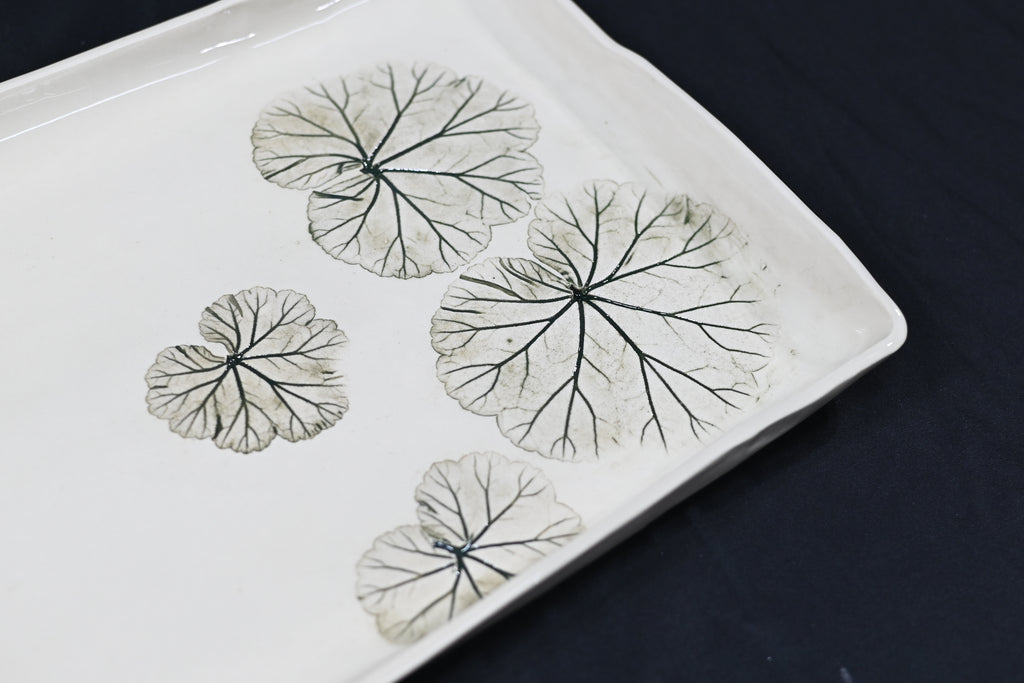 Geranium Leaf Tray Platter