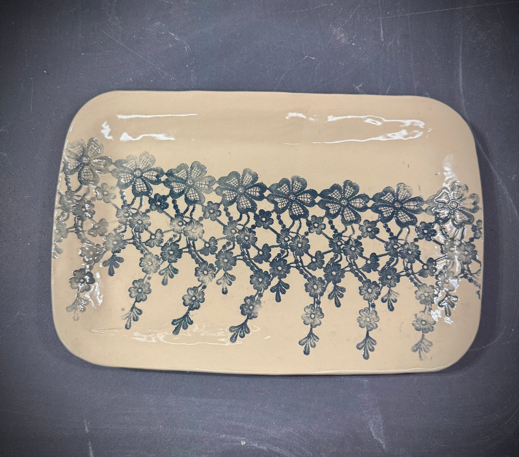 Floral Trim Platter