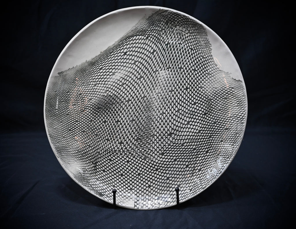 Black Nylon Stocking Platter