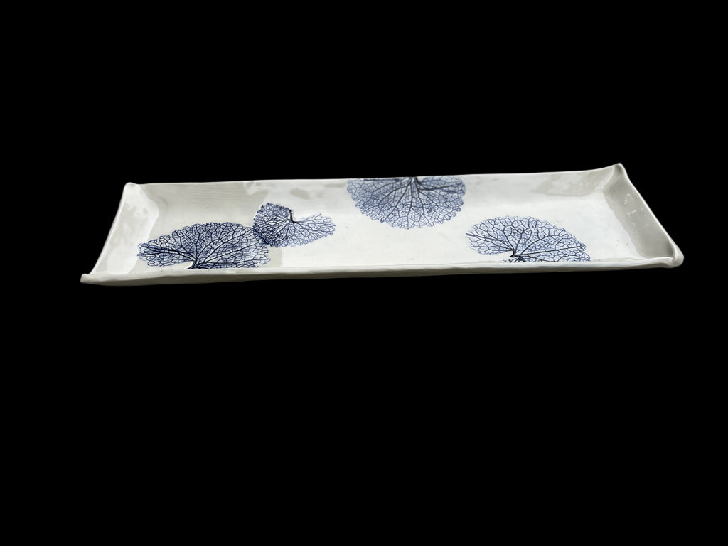 JRN Pottery - Garlic Mustard Leaf Tray