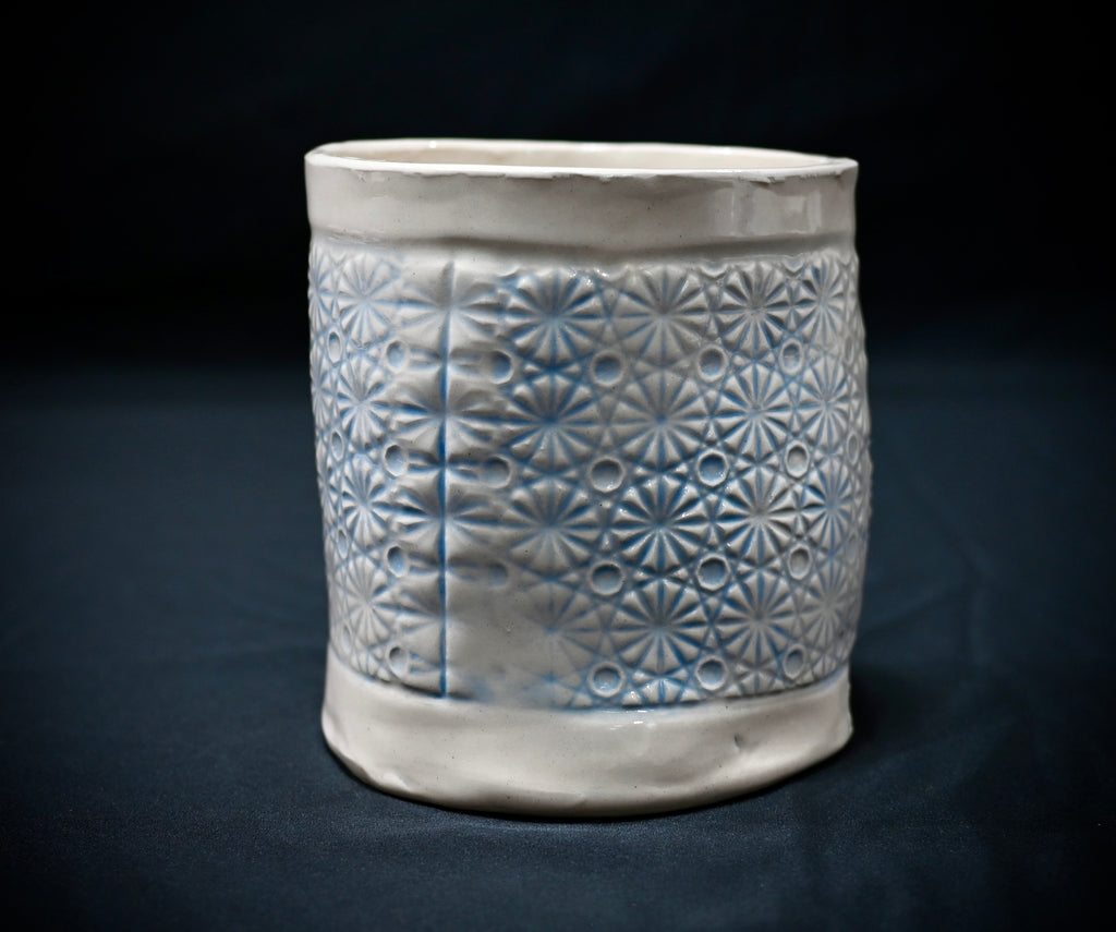 Snowflake Cookie Jar Vase