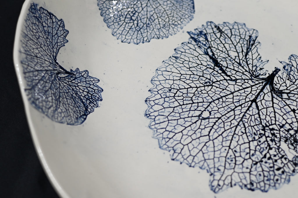 Blue Garlic Mustard Leaf Bowl