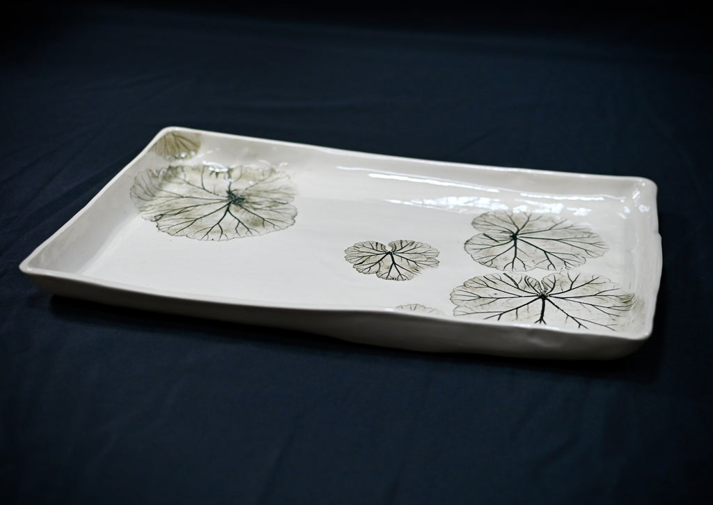 Geranium Leaf Tray Platter