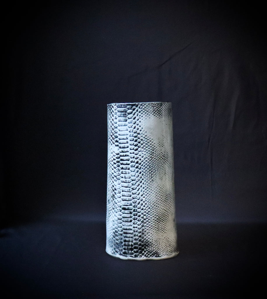 Tall Snakeskin Vase