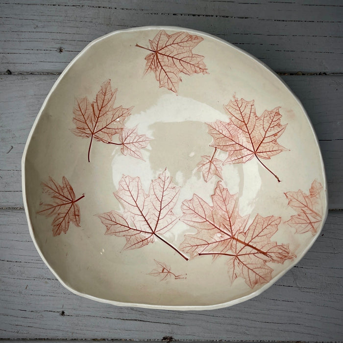 JRN Pottery - Maple Leaf Bowl