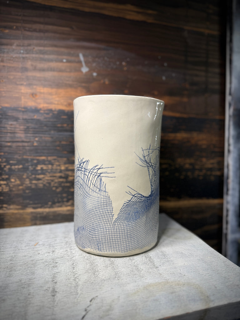 Torn Netting Vase
