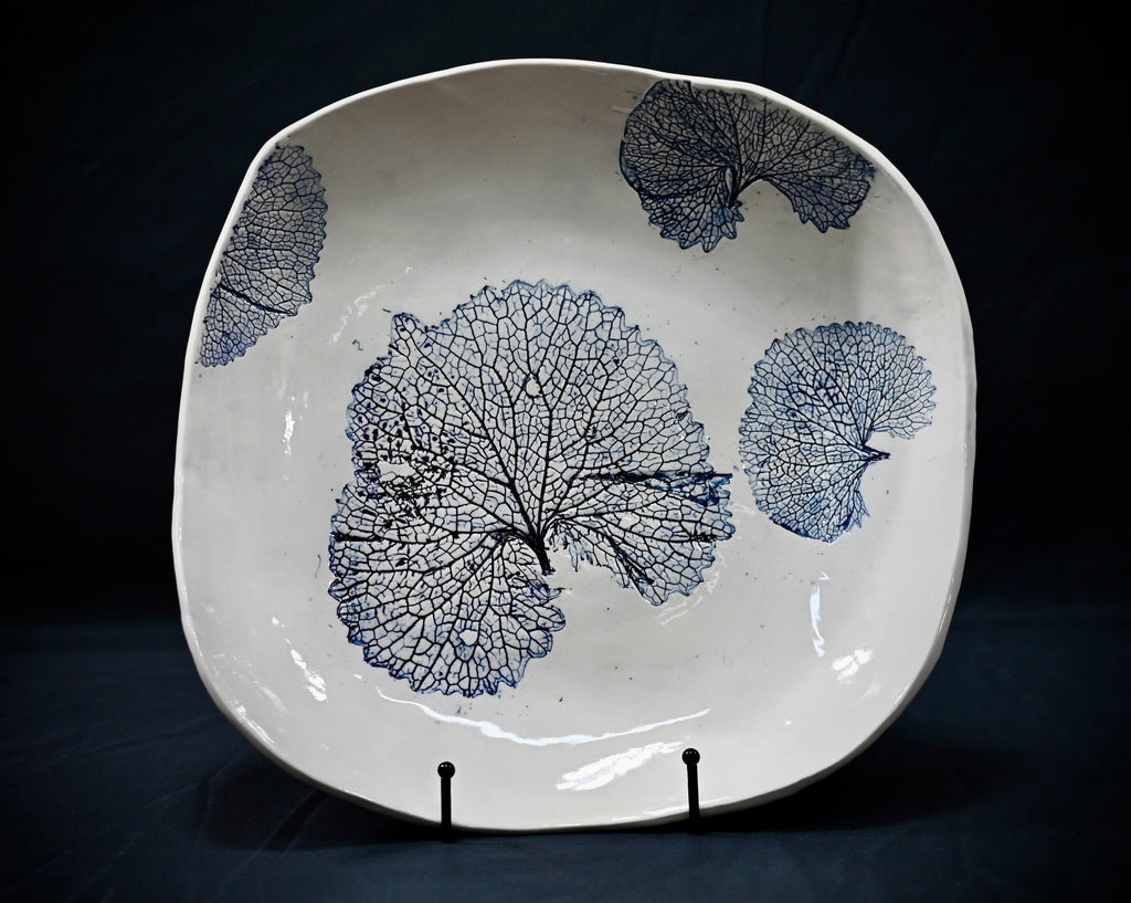 Blue Garlic Mustard Leaf Bowl