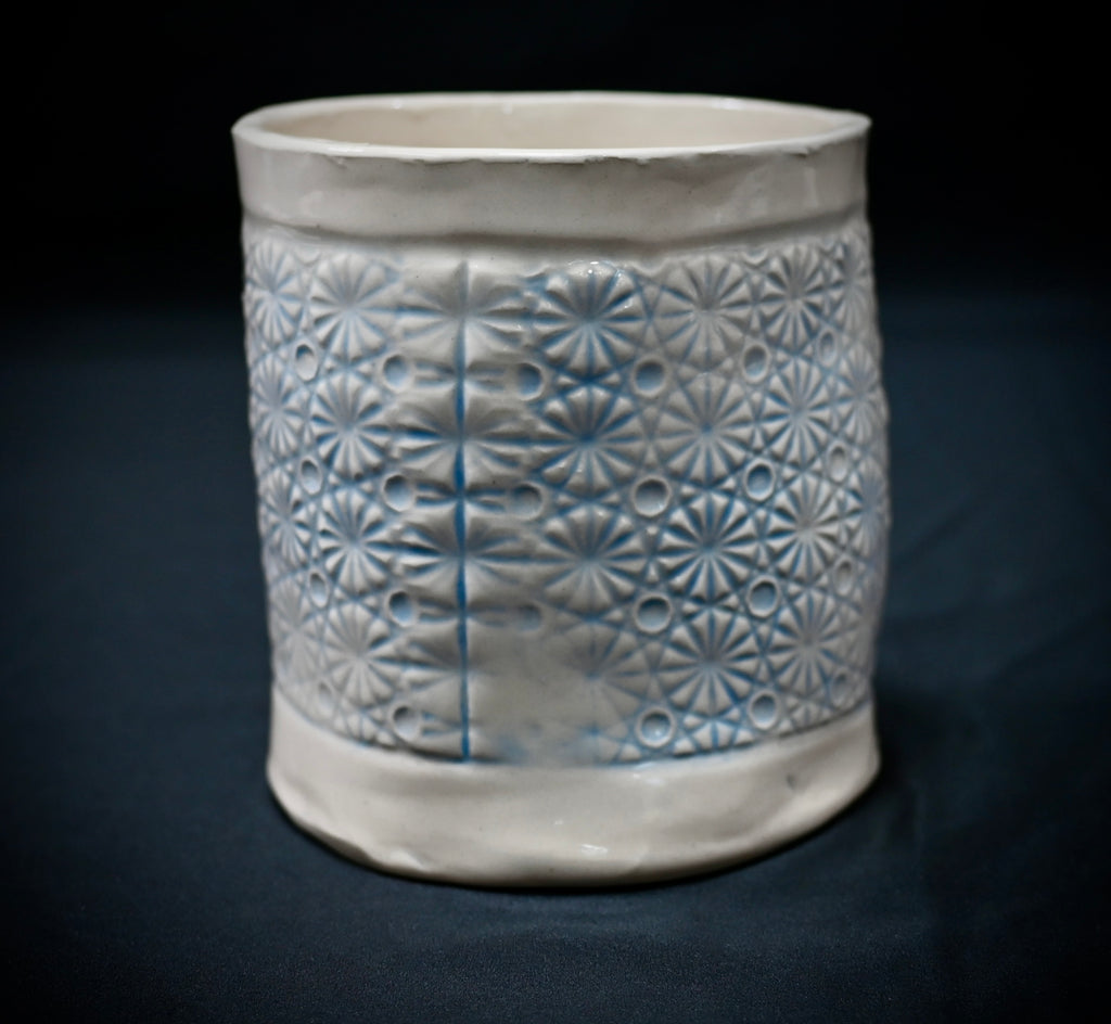 Snowflake Cookie Jar Vase