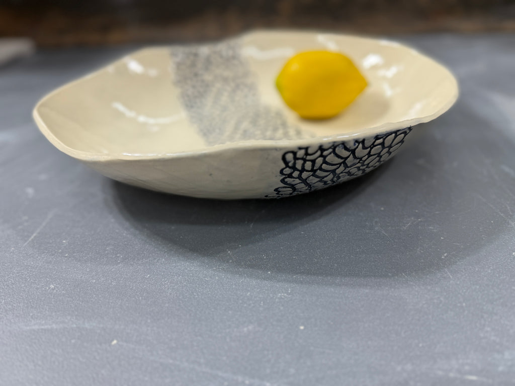 Floral Stripe Bowl