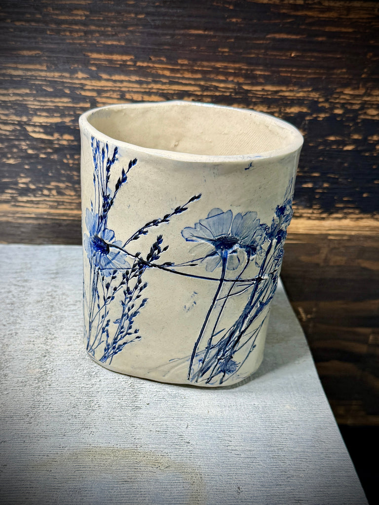 Blue Meadow Vase