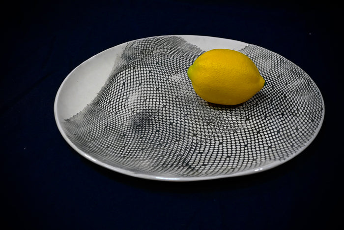 Black Nylon Stocking Platter