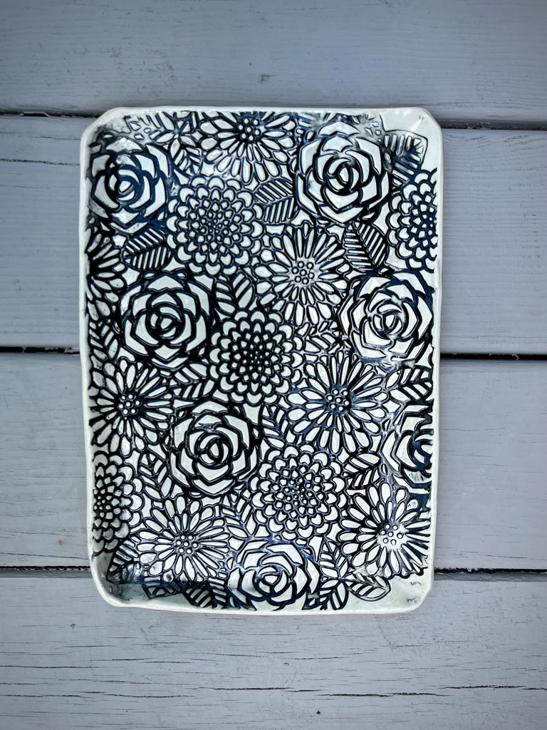 JRN Pottery - Flower Pop Platter