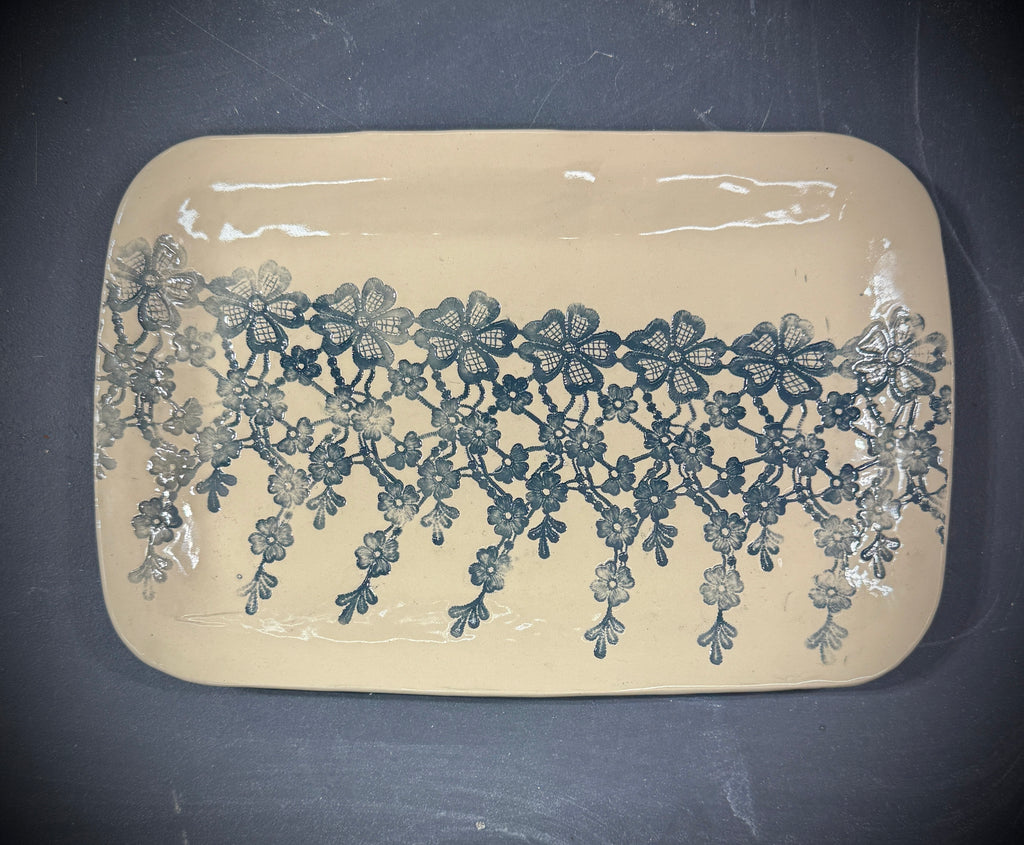 Floral Trim Platter