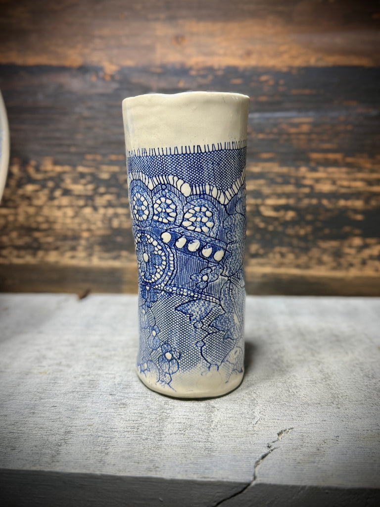 Felt Lace Vase