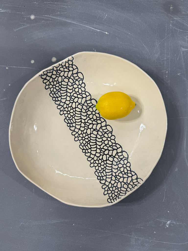 Floral Stripe Bowl