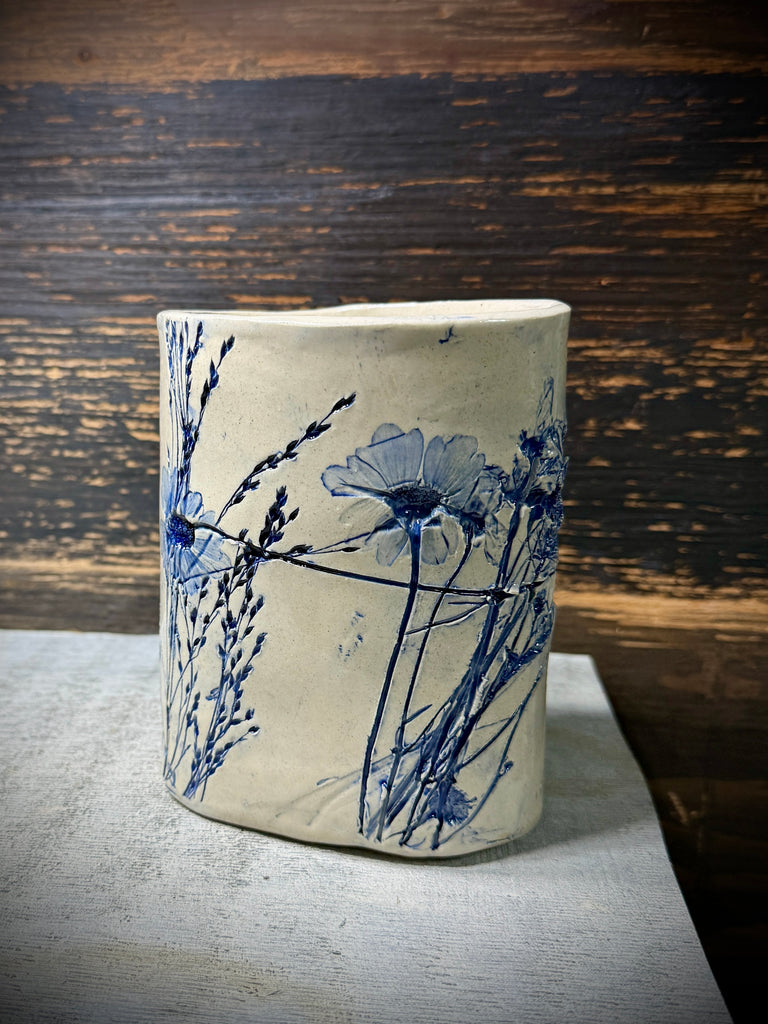 Blue Meadow Vase