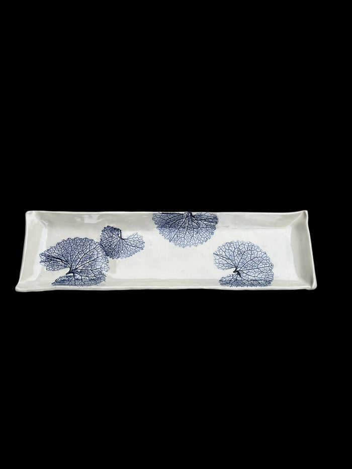 JRN Pottery - Garlic Mustard Leaf Tray