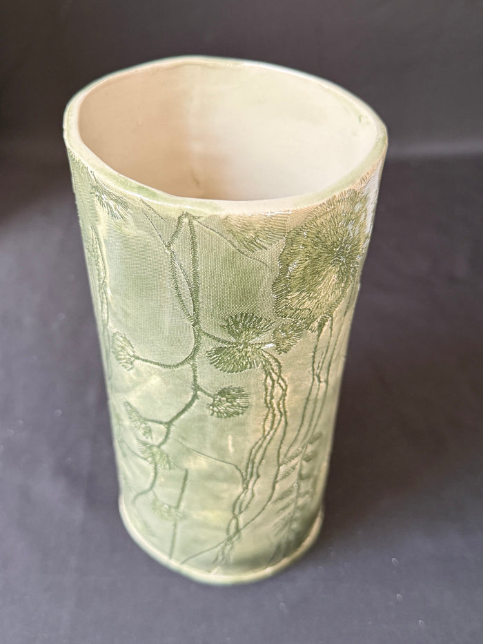 Green Floral Mesh
