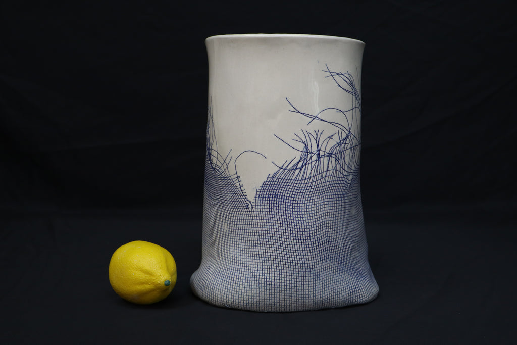 Frayed Netting Large Vase