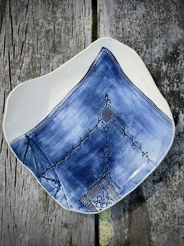 JRN Pottery - Linen Tablecloth Bowl