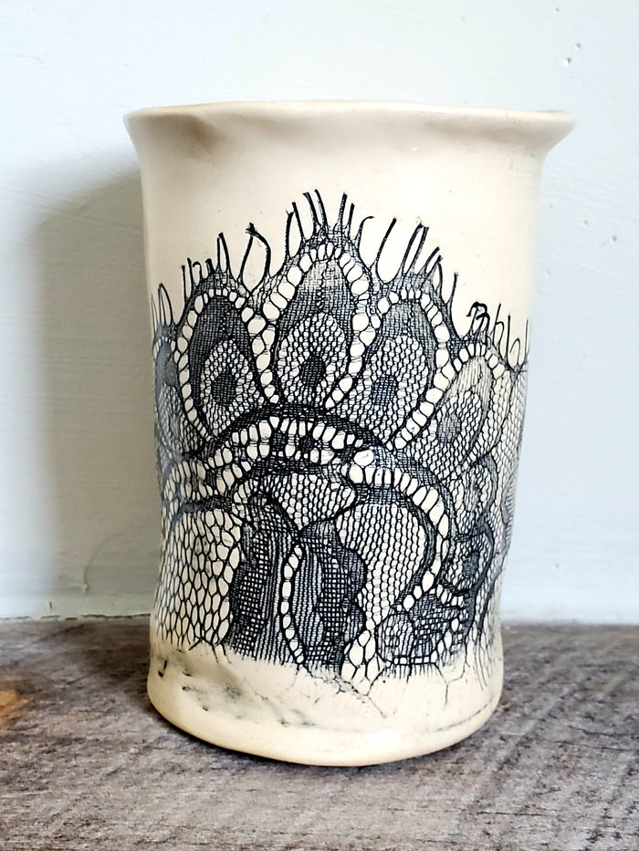 JRN- Black Lacey Vessel