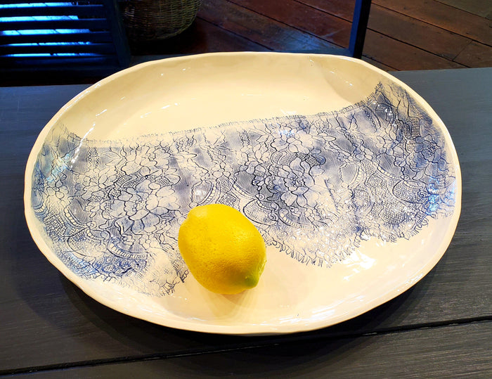 JRN - Oblong Lace Platter