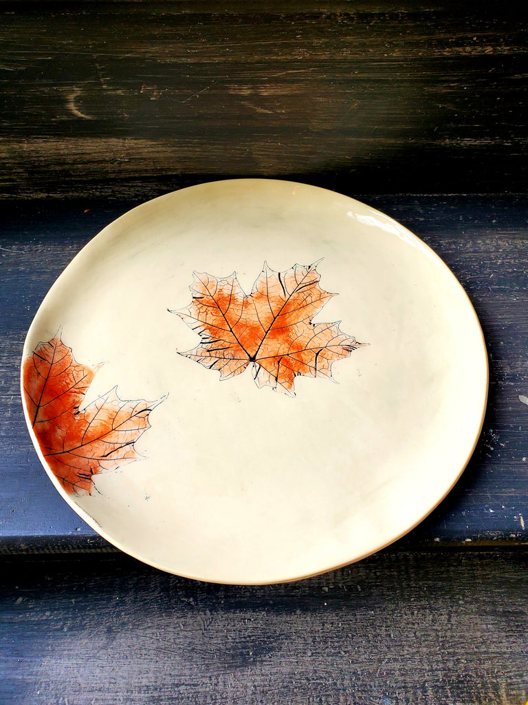 JRN - Autumn Maple Leaf Platter