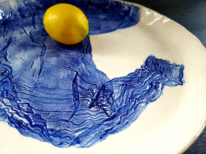 JRN - Floating Cheesecloth Oversized Platter