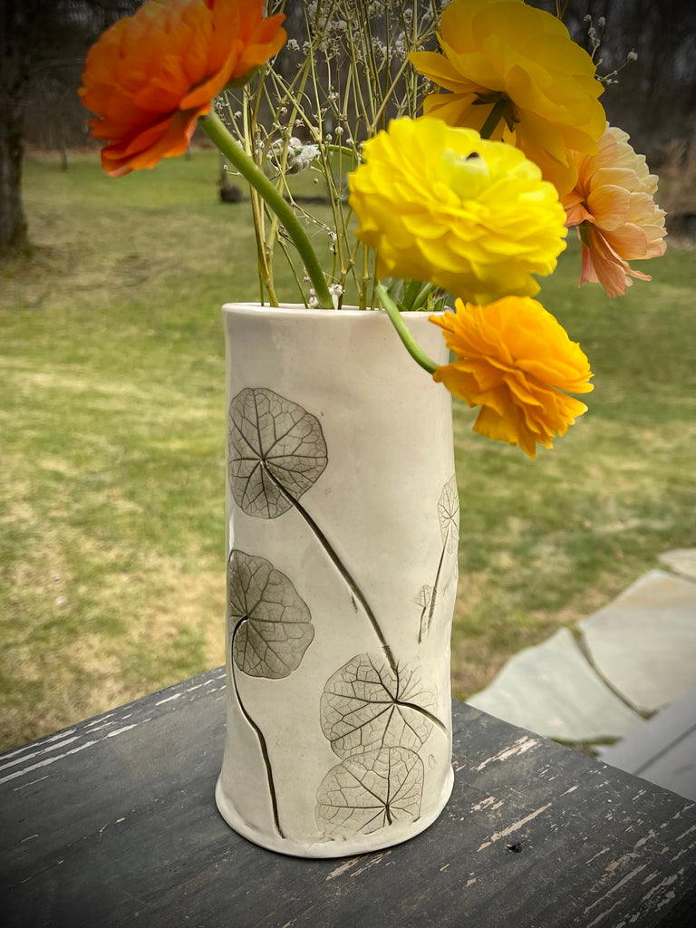 JRN Pottery - Nasturtium Leaf Vase
