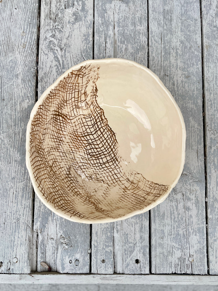 JRN Pottery - Burlap Bowl