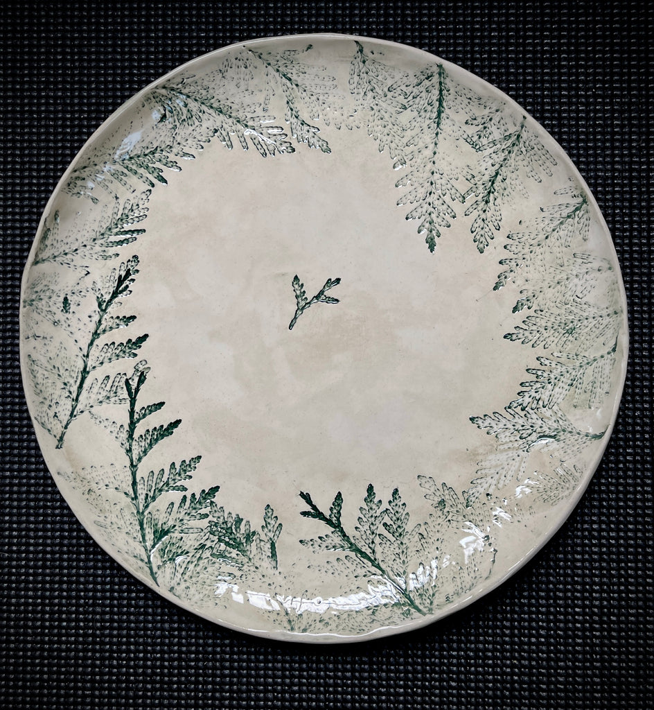 JRN Pottery - Thuja Evergreen Platter