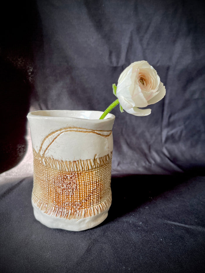JRN Pottery - Burlap Vase