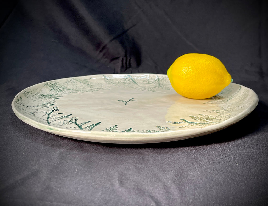 JRN Pottery - Thuja Evergreen Platter