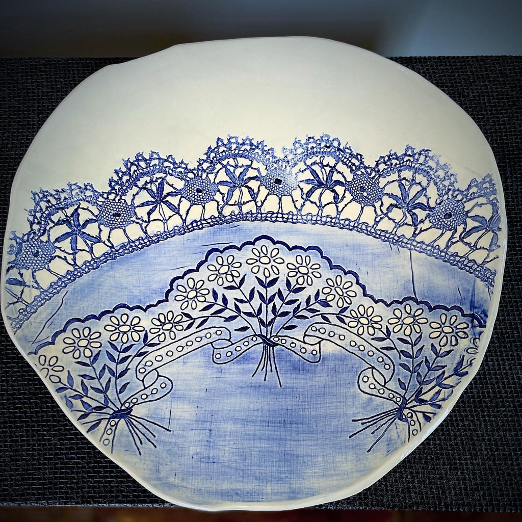 JRN Pottery- Tea Table Cloth Bowl