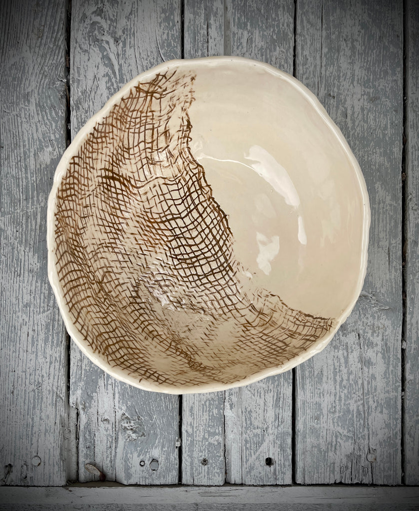 JRN Pottery - Burlap Bowl